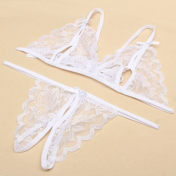 Sexy Women Floral Lace Hollow out Lingerie