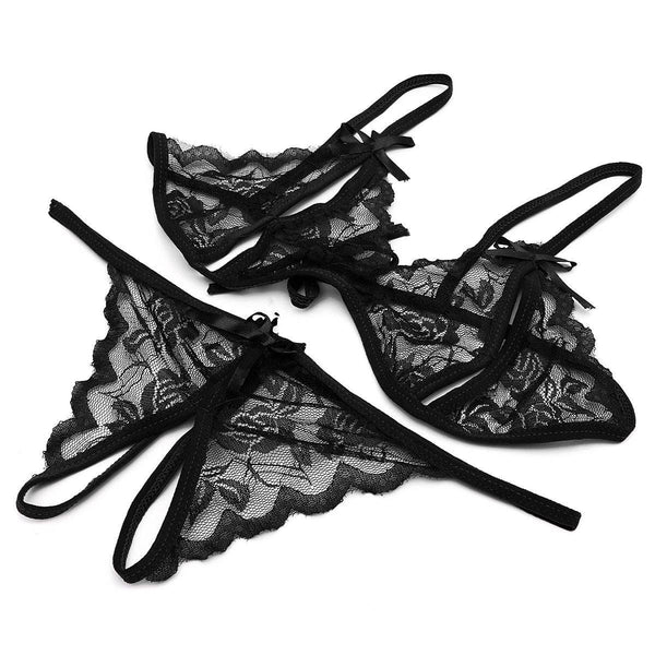 Sexy Women Floral Lace Hollow out Lingerie