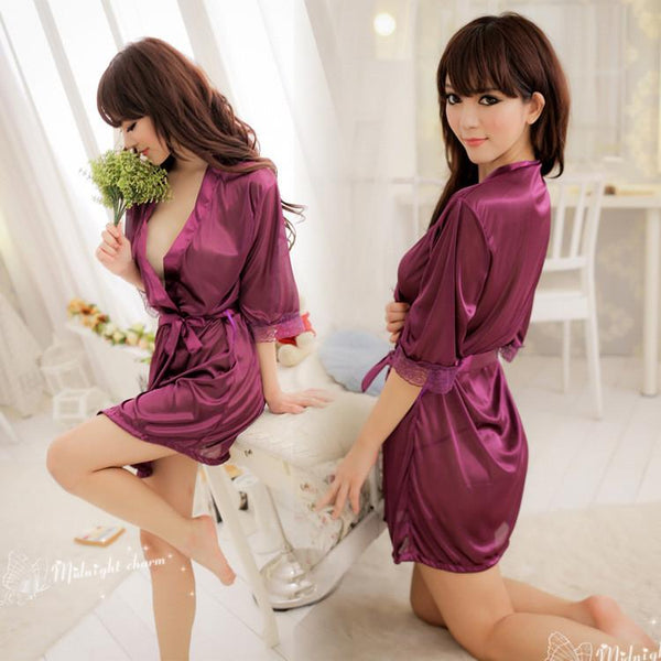 Erotic Lingerie Sexy Bathrobe