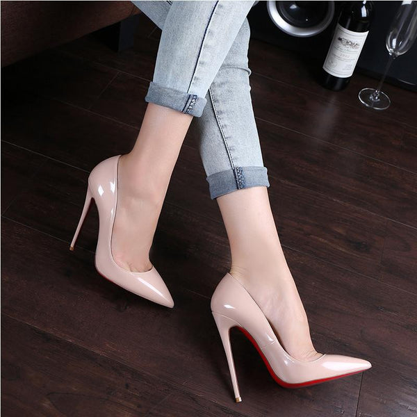 2016 hot sale Women pumps Red Bottom Shoes High Heels Shoes Luxury Designer good quality Leather Wedding Shoes sapatos femininos - Rushy