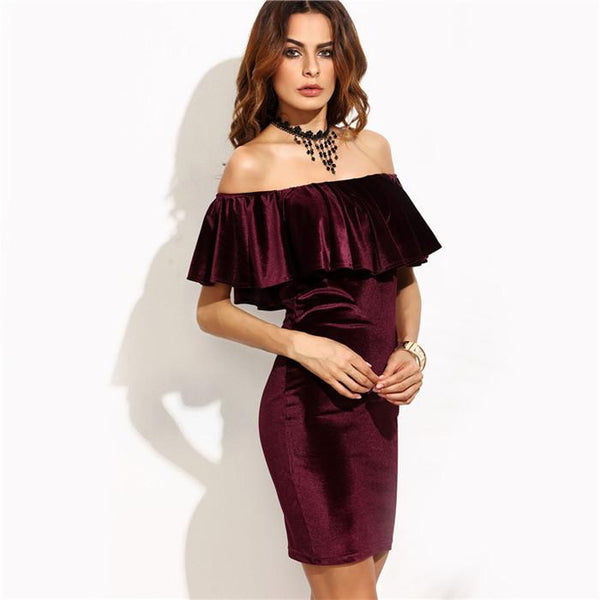 Sexy One shoulder Fashionable dress - Rushy