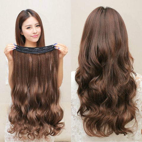 10 Colors 60cm Wavy 5 Clips In Hair Extension