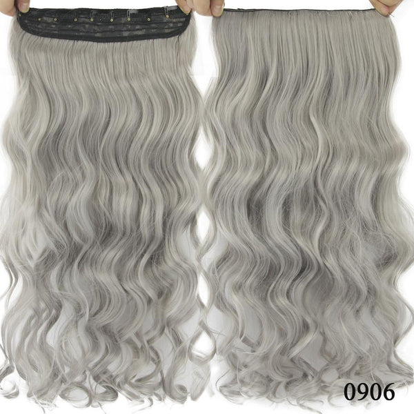 10 Colors 60cm Wavy 5 Clips In Hair Extension