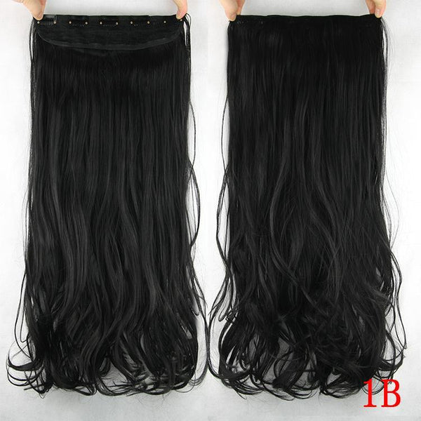 10 Colors 60cm Wavy 5 Clips In Hair Extension