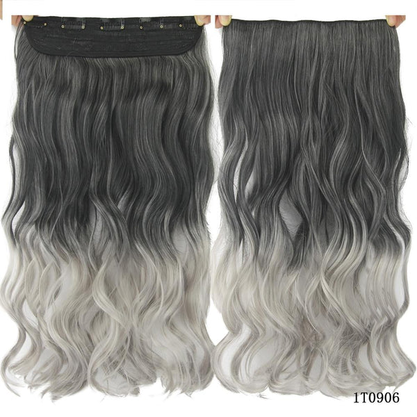 10 Colors 60cm Wavy 5 Clips In Hair Extension