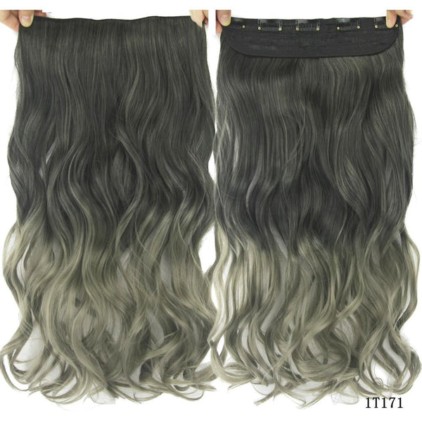 10 Colors 60cm Wavy 5 Clips In Hair Extension