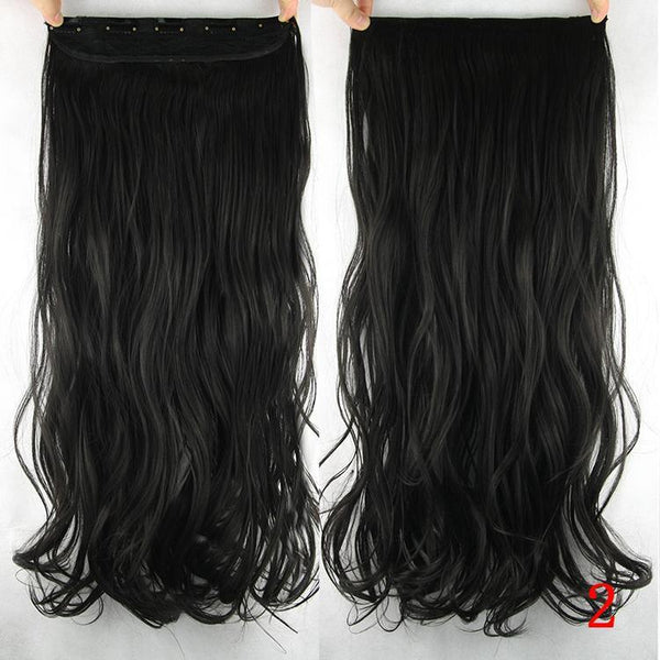 10 Colors 60cm Wavy 5 Clips In Hair Extension