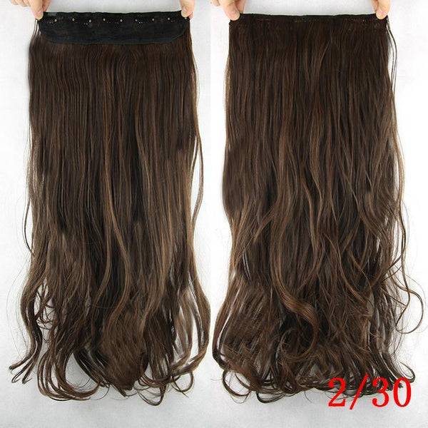 10 Colors 60cm Wavy 5 Clips In Hair Extension