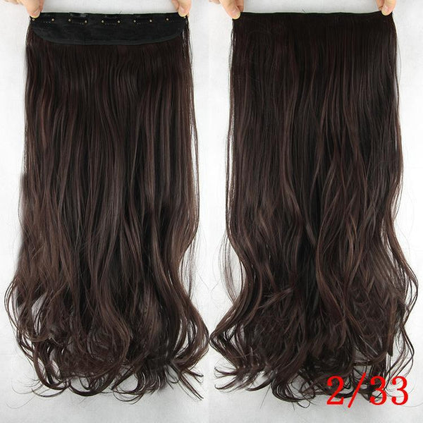 10 Colors 60cm Wavy 5 Clips In Hair Extension