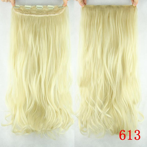 10 Colors 60cm Wavy 5 Clips In Hair Extension
