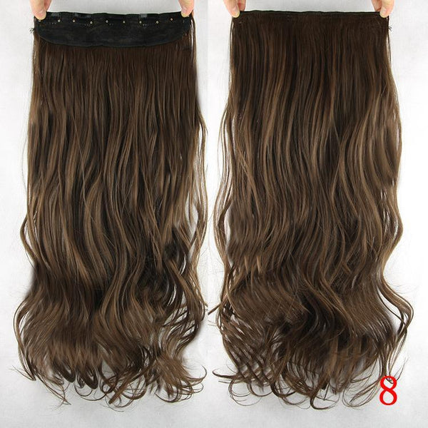 10 Colors 60cm Wavy 5 Clips In Hair Extension