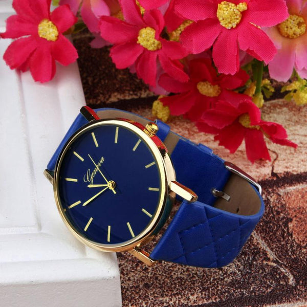 Geneva Leather Quartz Watch by Marcello