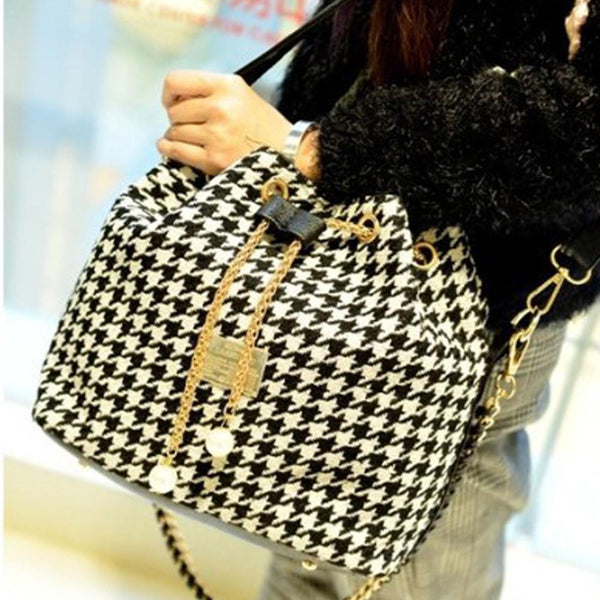 Bohemia Canvas Bucket Shoulder Handbag Women