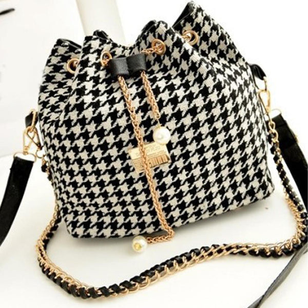 Bohemia Canvas Bucket Shoulder Handbag Women