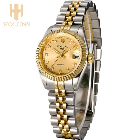 Luxurious Diamond quartz ladies watch
