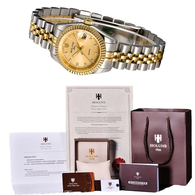 Luxurious Diamond quartz ladies watch
