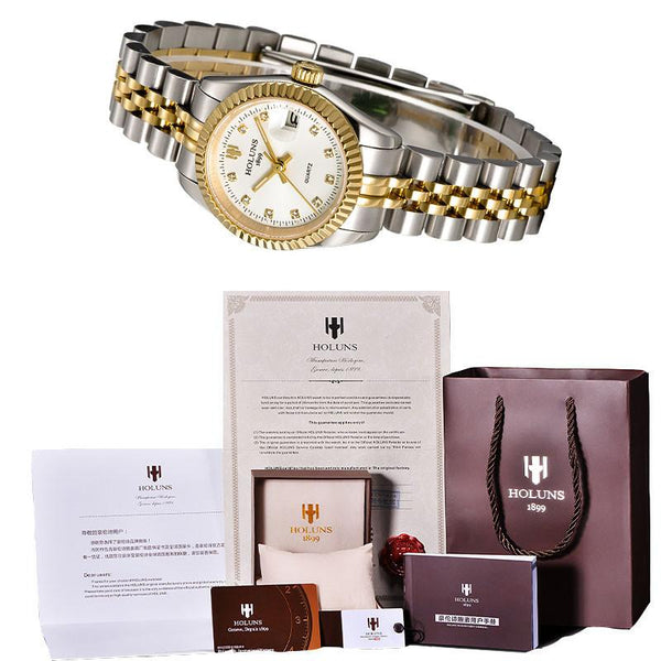 Luxurious Diamond quartz ladies watch