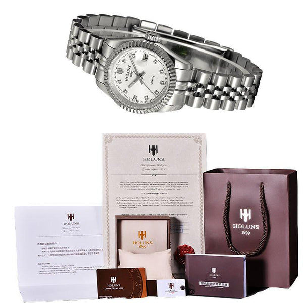 Luxurious Diamond quartz ladies watch