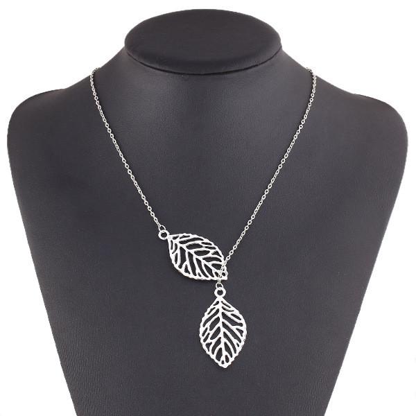 Top Famous Two Leaves Necklace Women