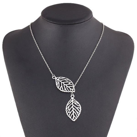 Top Famous Two Leaves Necklace Women
