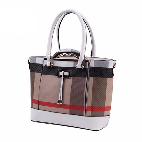 English Style Jacquard Borsa PU Bag