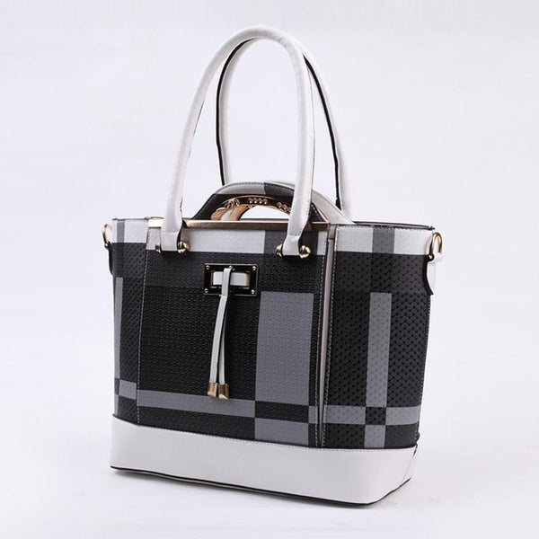 English Style Jacquard Borsa PU Bag
