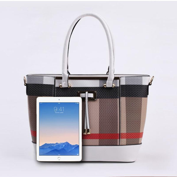English Style Jacquard Borsa PU Bag