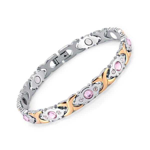 2016 Rainso Crystal Gem Woman Bracelet Stainless Steel