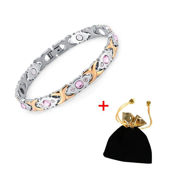 2016 Rainso Crystal Gem Woman Bracelet Stainless Steel
