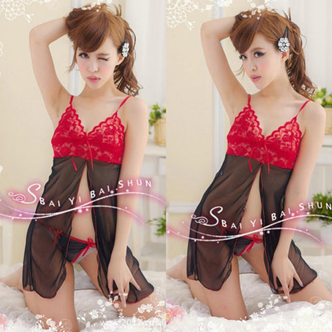 Super Glamour Women Red/Black Lingerie