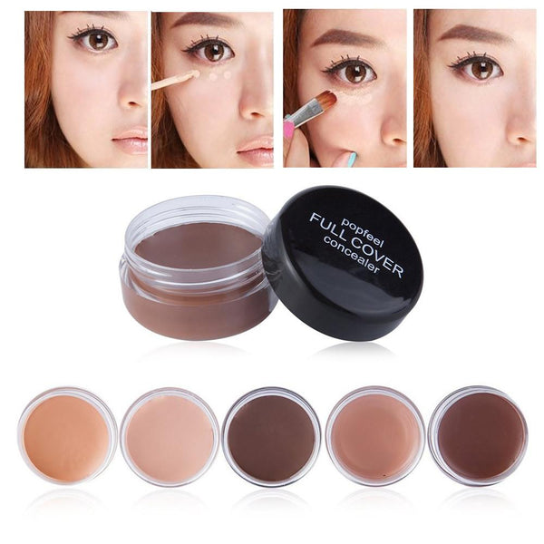 5 Color Hide Blemish Face Eye Lip Creamy Concealer