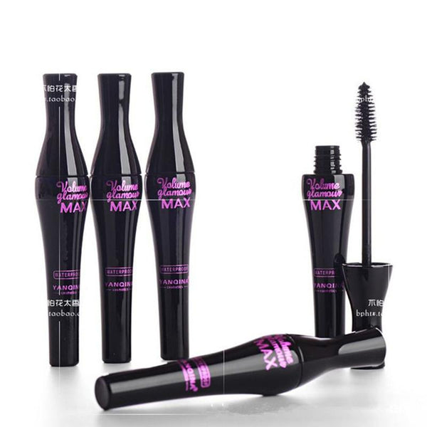brand Black Mascara Volume Eyelash Extension Long Fiber Makeup Cosmetic Mascara