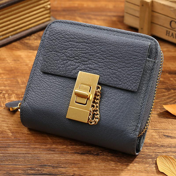 2016 Vintage Women Luxury Solid Leather Wallet