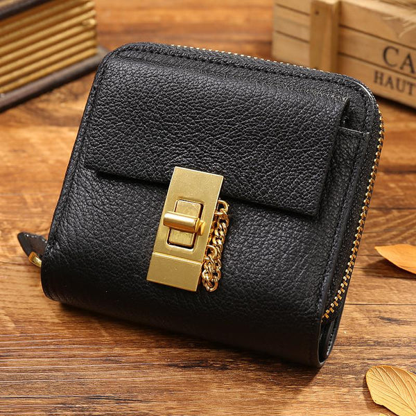 2016 Vintage Women Luxury Solid Leather Wallet