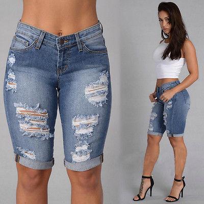 Women Blue New MID Waist Skinny Denim Pants