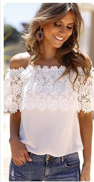 Solid Lace Blouse
