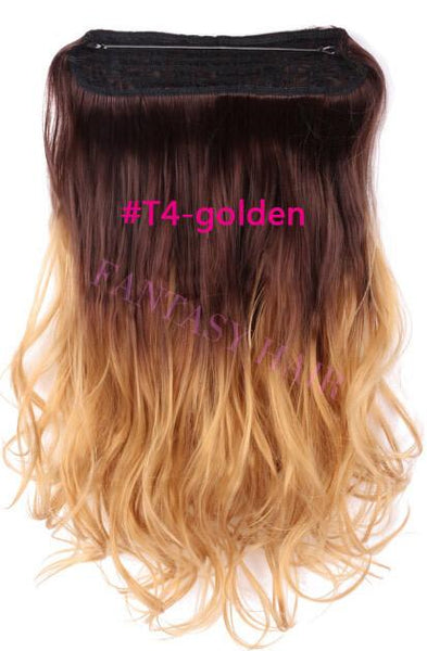 20'' Multi Color Hair No Clips Hair Extension