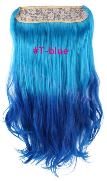 20'' Multi Color Hair No Clips Hair Extension