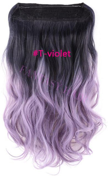 20'' Multi Color Hair No Clips Hair Extension