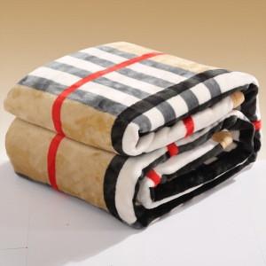 Queen/King Bed England Plaid Flannel Blanket