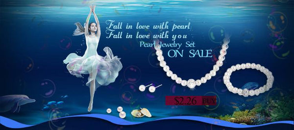 2017 New Fashion Imitation White Natural Pearl Jewellery Set