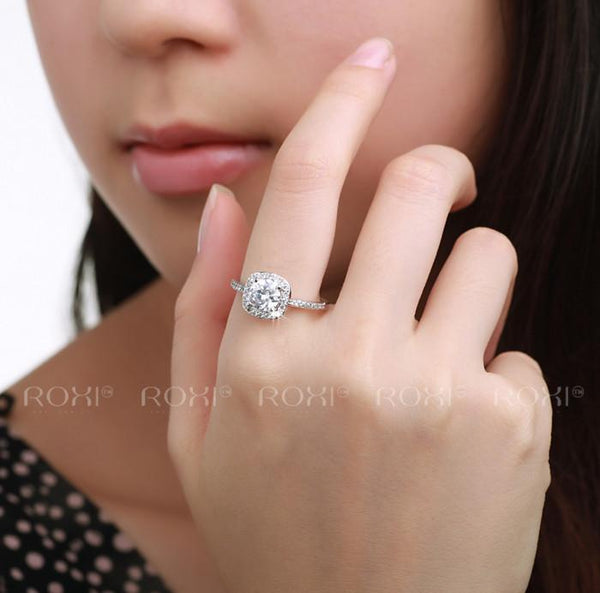 ROXI Brand Fashion Jewelry Rings White Rose Gold