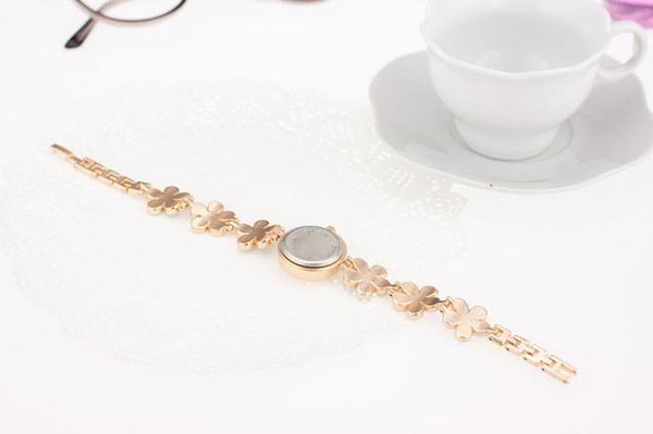 2017 Flower Rose Gold Bracelet feminino Watch