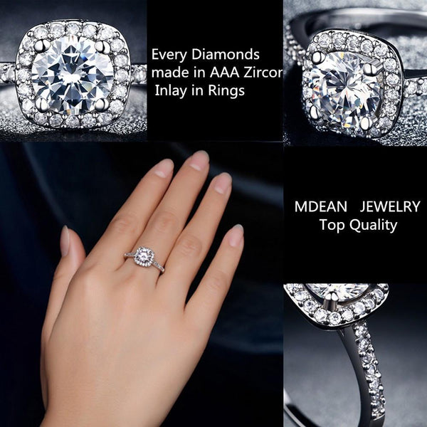 Silver Plated Wedding Rings For Women - Rushy
