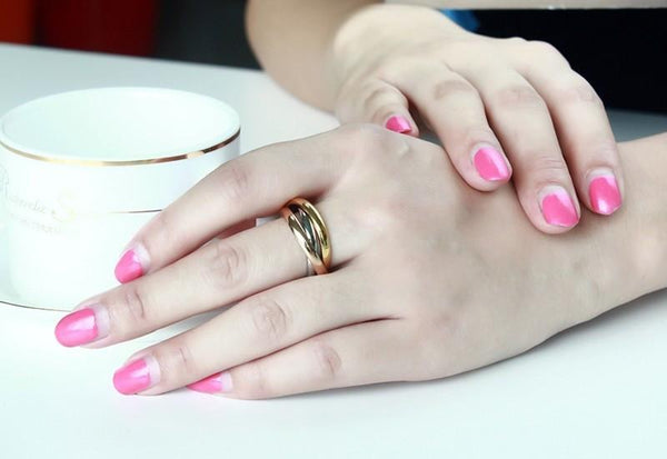 Classic 3 Rounds Ring Sets For Women
