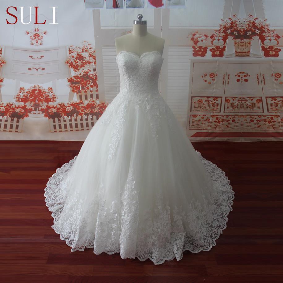 Classy Victorian Bright White Wedding Dress