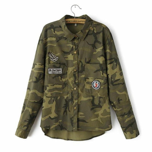 2017 Fashion Long Sleeve Chaqueta Militar Mujers Coat