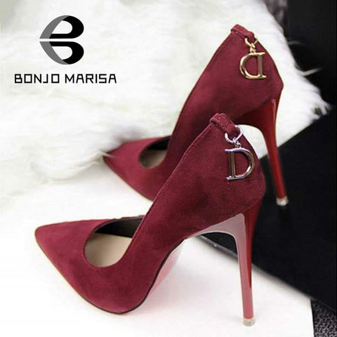 BONJOMARISA Fashion Women Pumps Hot Sexy High Heels