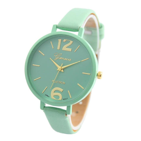 2017 Casual Geneva Leather Women Watch