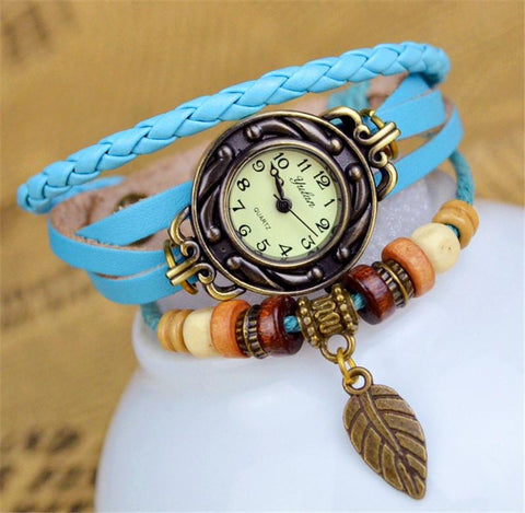 New Hot Selling Women Leather Bracelet Watch - Rushy